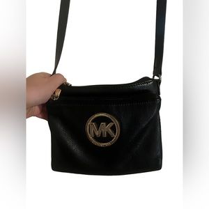 Michael Kors Logo Crossbody Black Purse